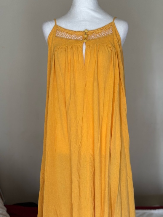 Free People Dresses & Skirts - Free People Sunshine Yellow Spaghetti-Strap Maxi Dress